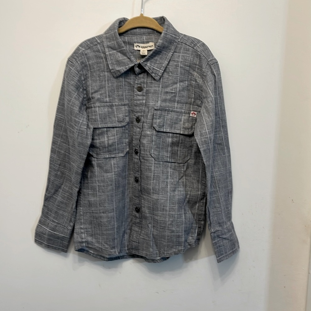 Appaman grey patterned button down